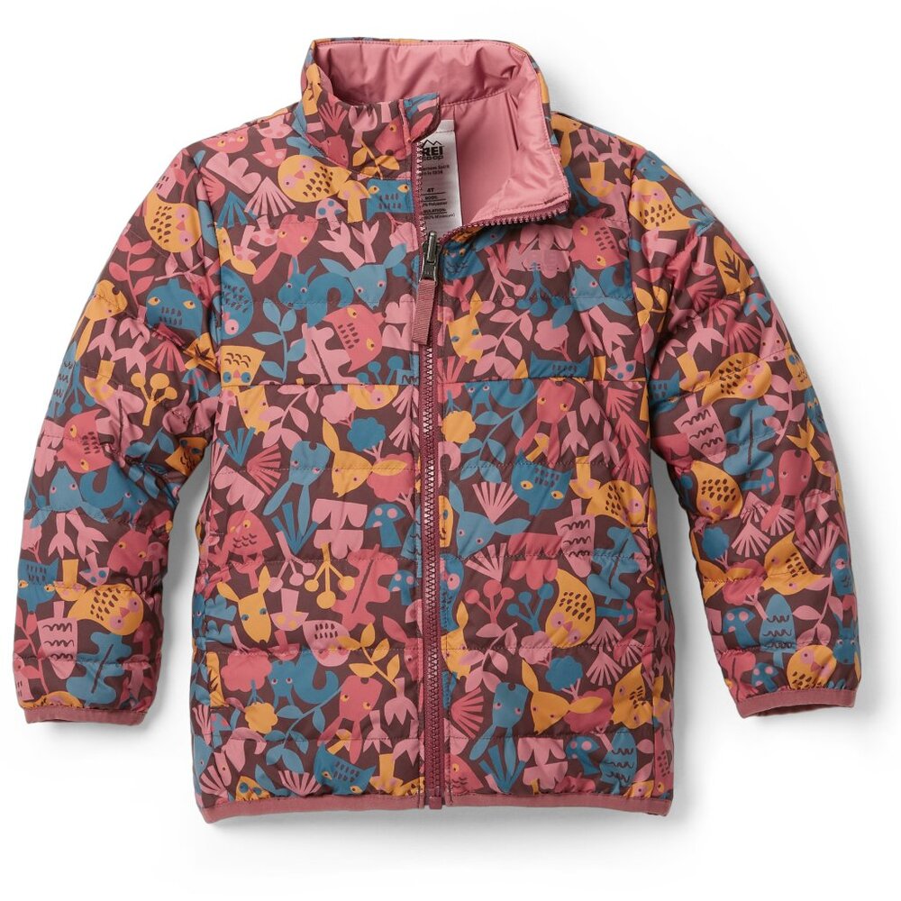REI Reversible 650 Down Jacket  - Size 4T Pink Girls